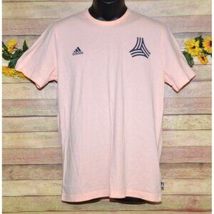Adidas Tango T-Shirt Men's L Peach 100% Cotton Athletic Tee Soccer Sportswear